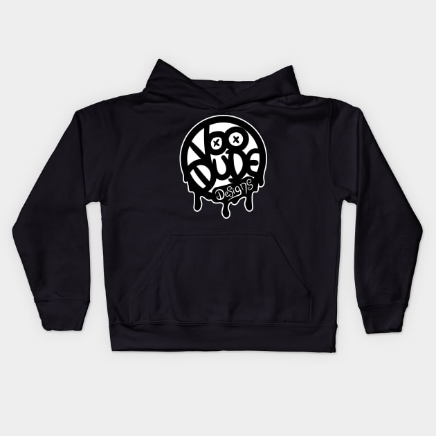 VooDude Drip Logo Kids Hoodie by VooDudeDesigns